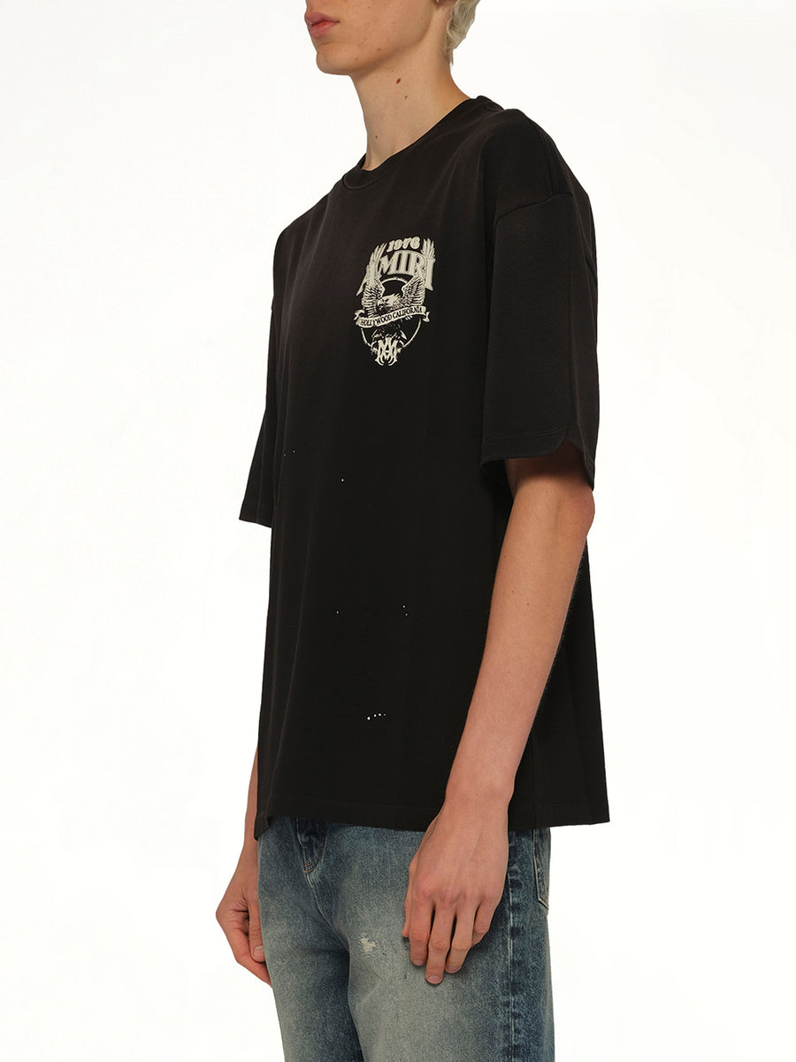 Amiri Eagle Oversized T-Shirt in Black