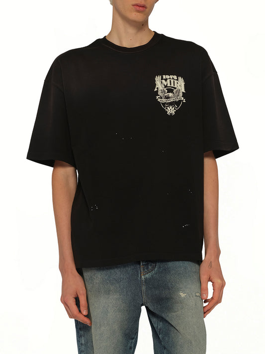 Amiri Eagle Oversized T-Shirt in Black