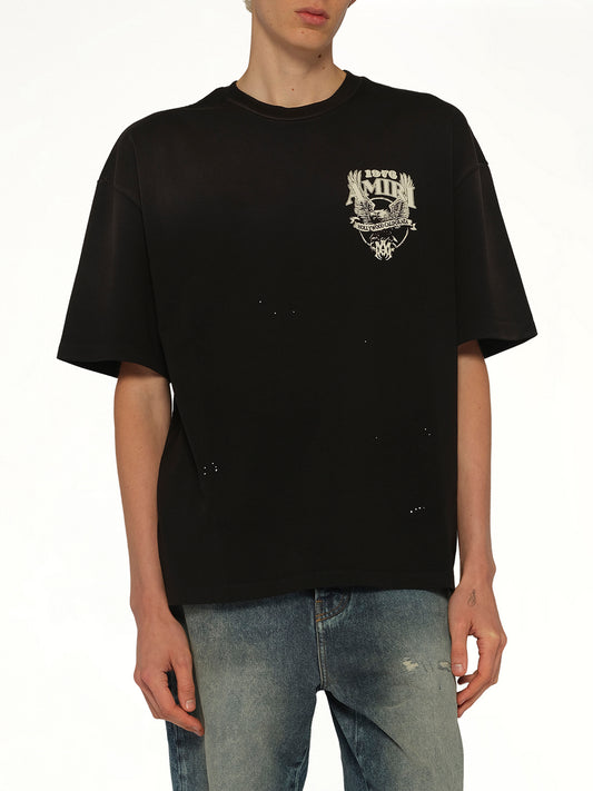 Amiri Eagle Oversized T-Shirt in Black
