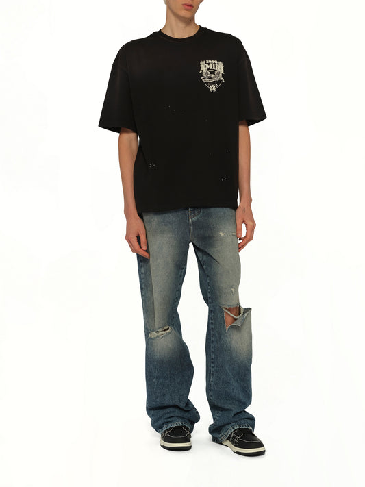 Amiri Eagle Oversized T-Shirt in Black