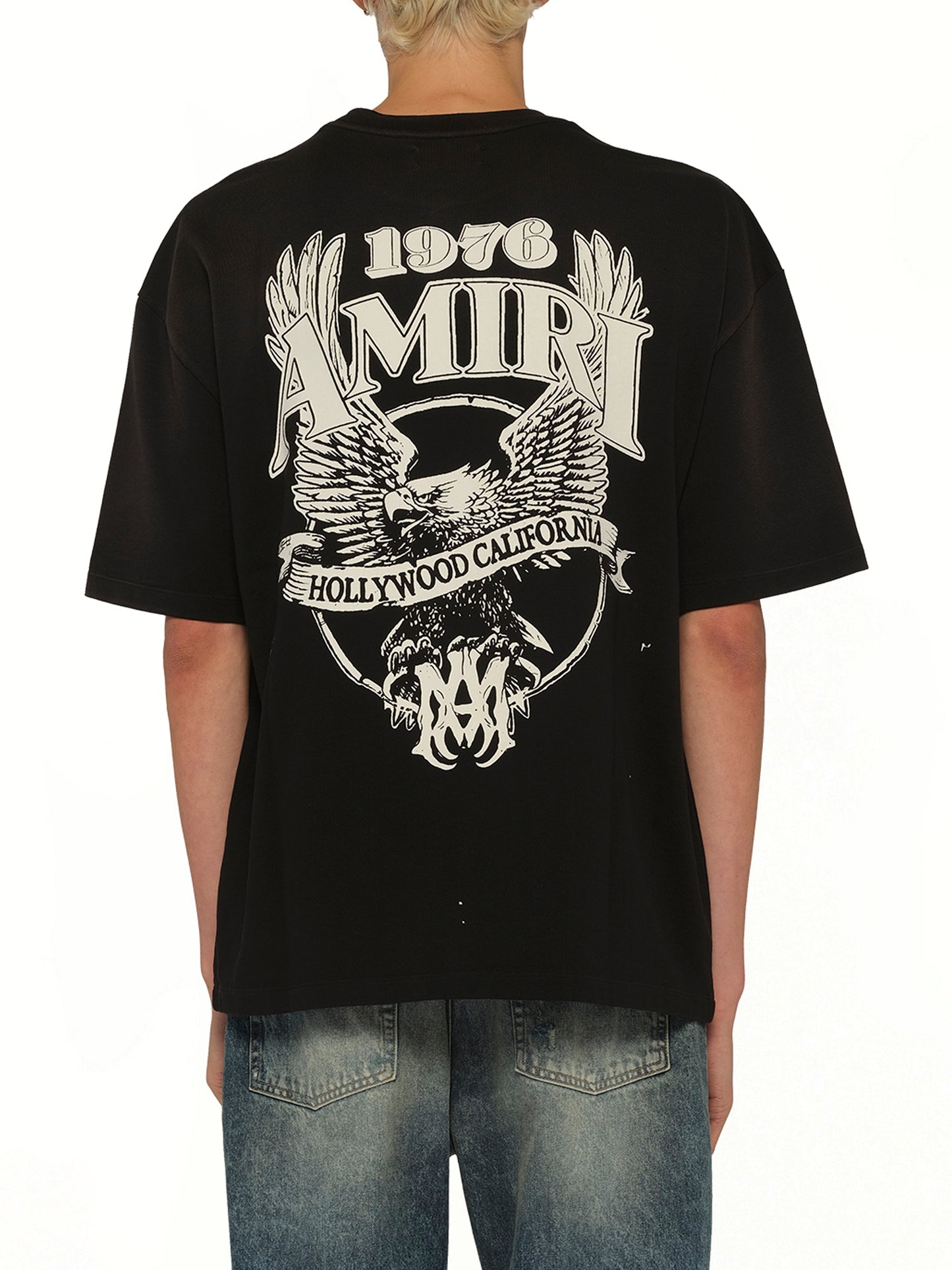 Amiri Eagle Oversized T-Shirt in Black