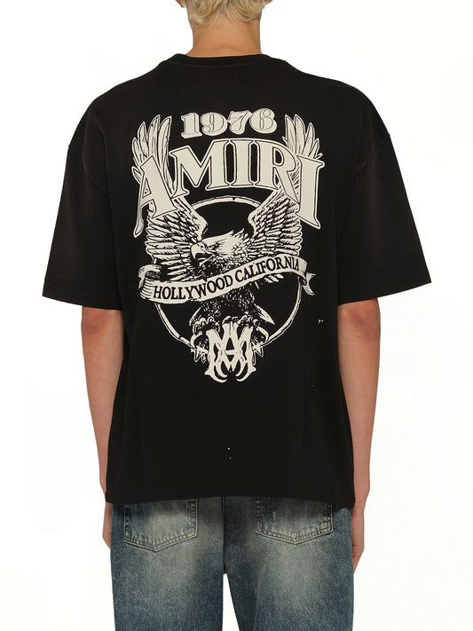 Amiri Eagle Oversized T-Shirt in Black