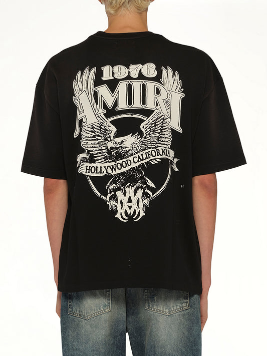 Amiri Eagle Oversized T-Shirt in Black
