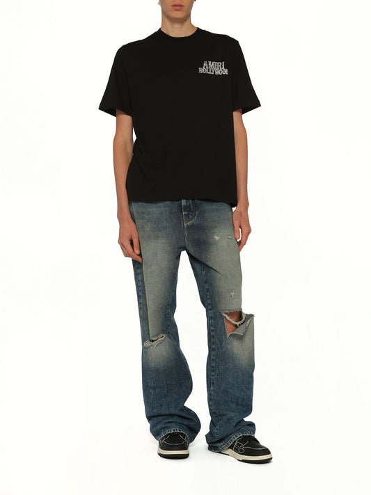 Amiri Hollywood City T-Shirt in Black