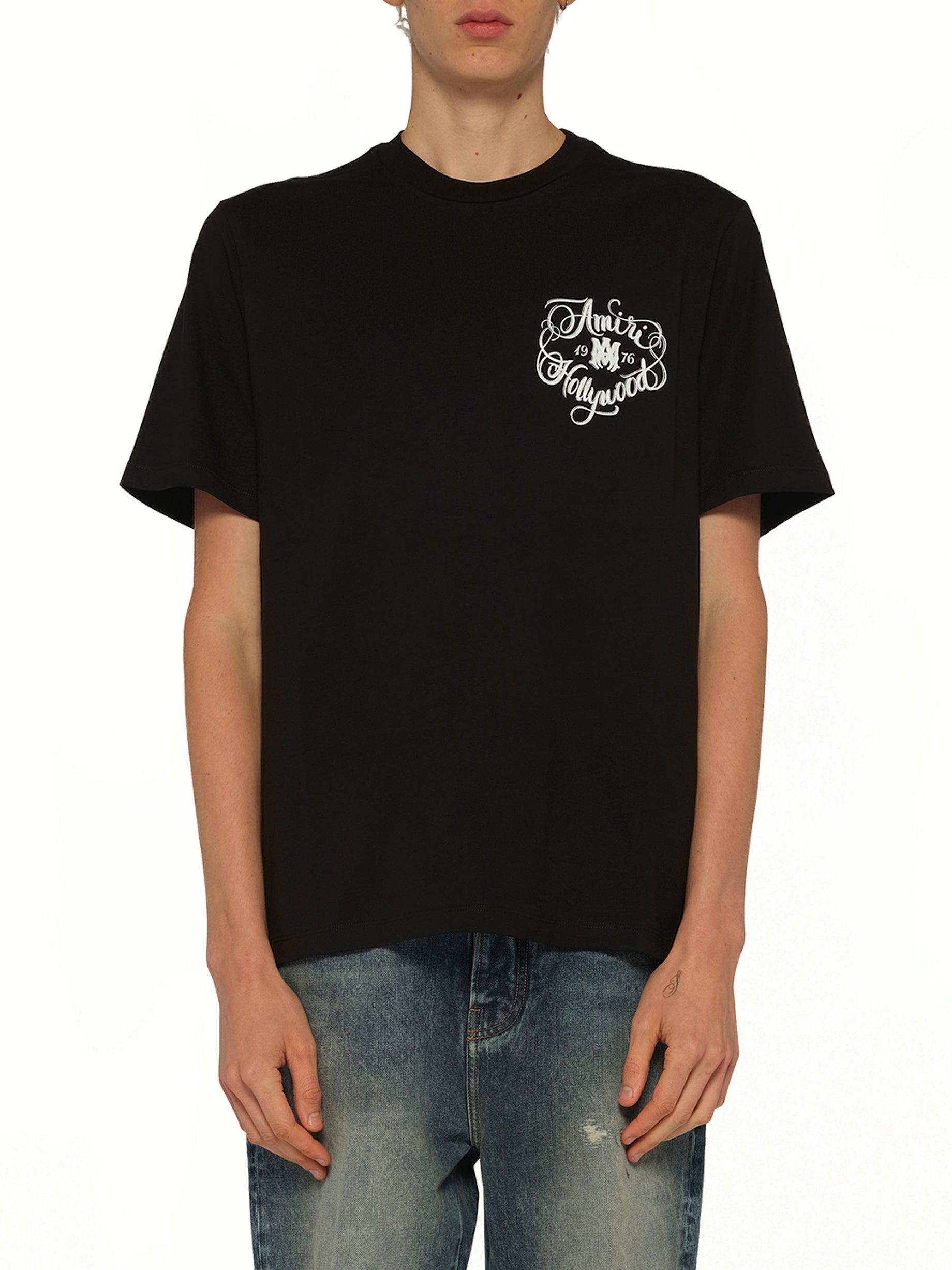 Amiri Hollywood T-Shirt in Black