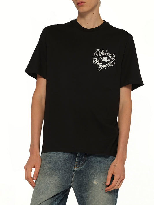 Amiri Hollywood T-Shirt in Black