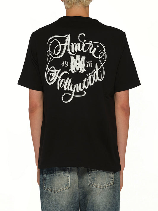 Amiri Hollywood T-Shirt in Black
