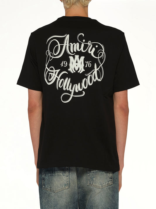 Amiri Hollywood T-Shirt in Black