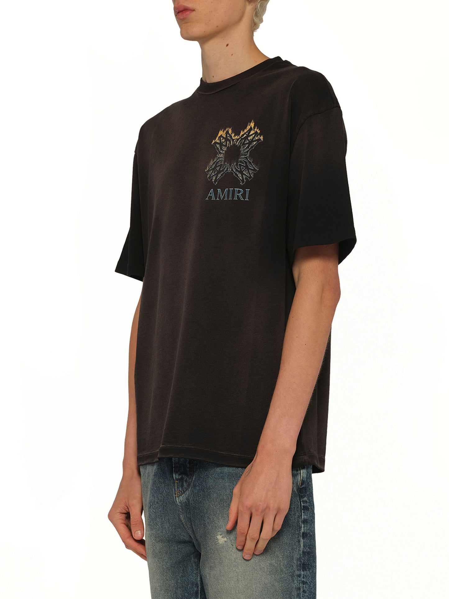 MA Quad Flames Oversized T-Shirt in Black