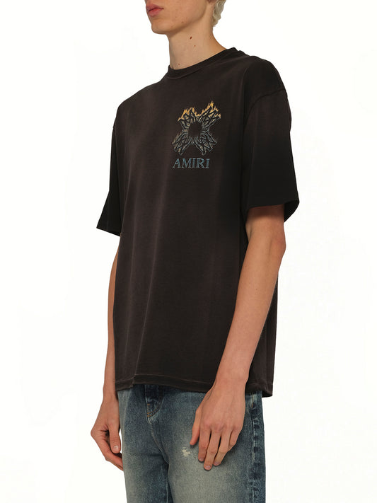 MA Quad Flames Oversized T-Shirt in Black