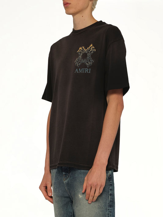 MA Quad Flames Oversized T-Shirt in Black