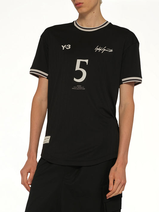 Elite 5 Football Jersey in Black