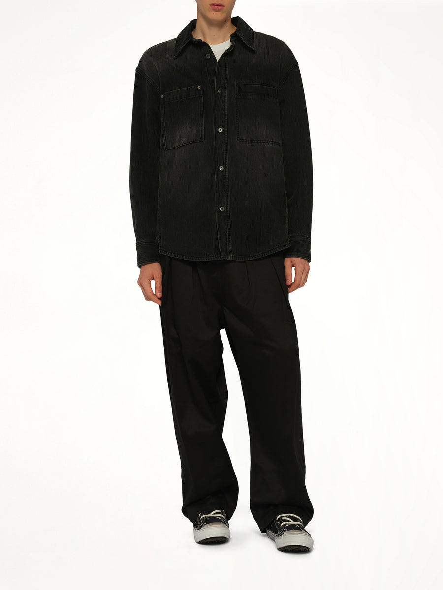 Denim Shirt in Black