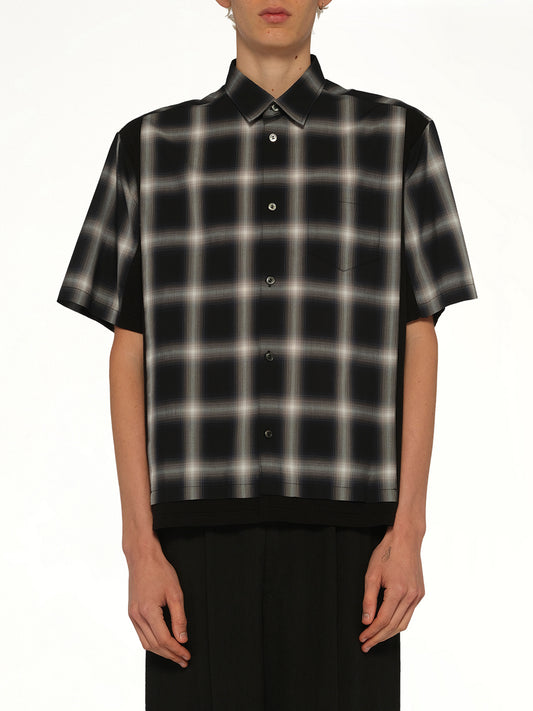 Combo Check SS Shirt in Black