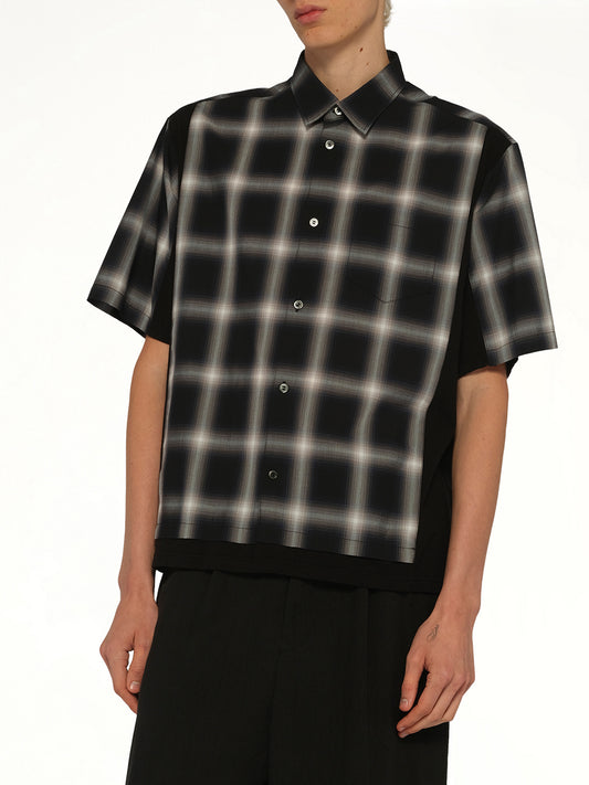 Combo Check SS Shirt in Black