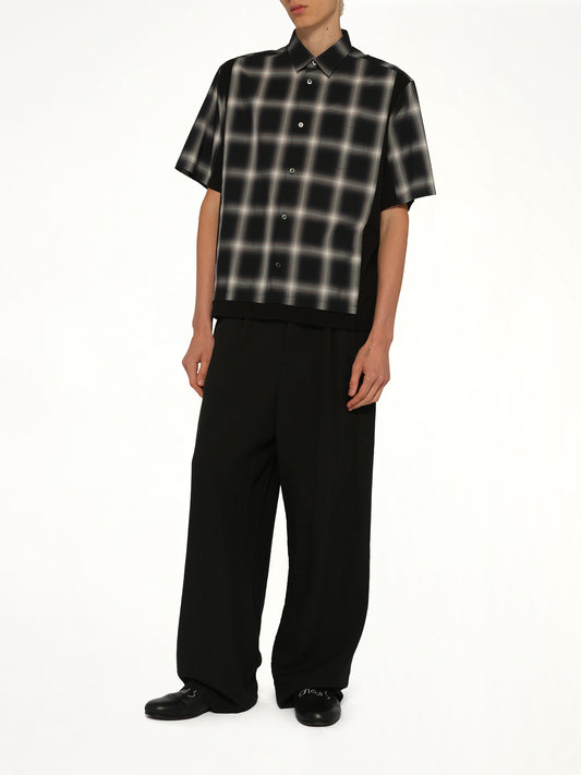 Combo Check SS Shirt in Black