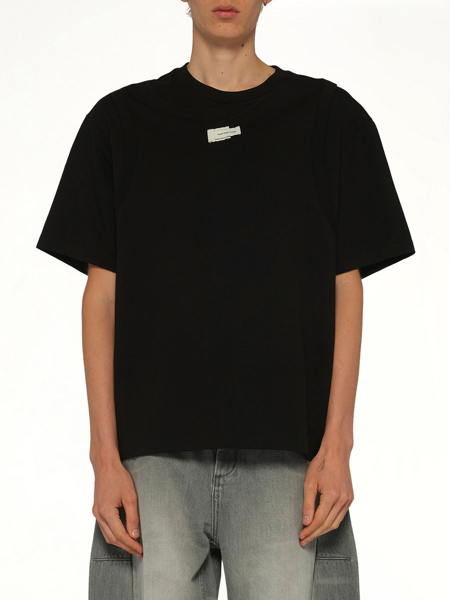 Deconstructed T-Shirt in Black