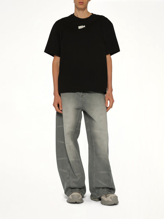 Deconstructed T-Shirt in Black