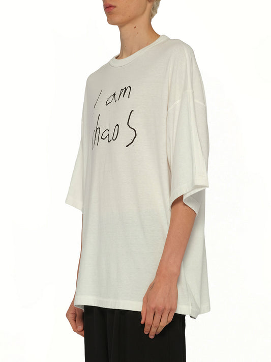 "I am Chaos" T-Shirt in Off White