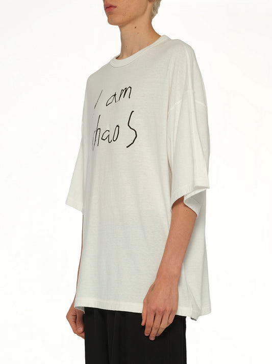 "I am Chaos" T-Shirt in Off White