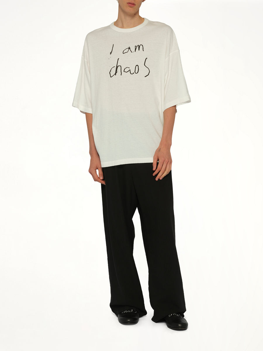 "I am Chaos" T-Shirt in Off White