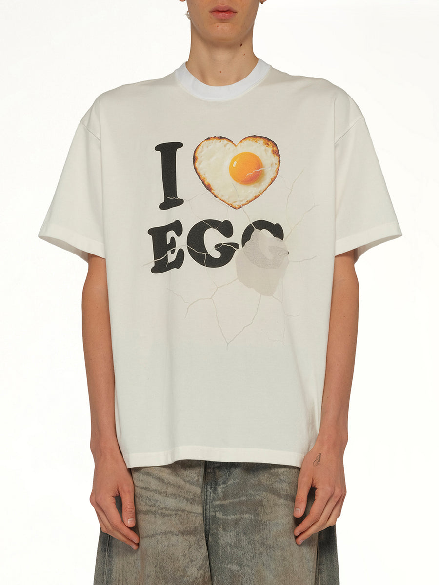 I Love Egg T-Shirt in White