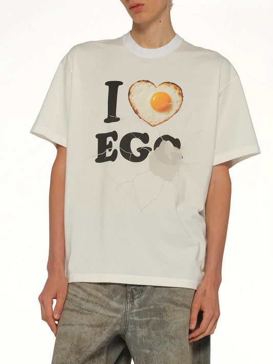 I Love Egg T-Shirt in White