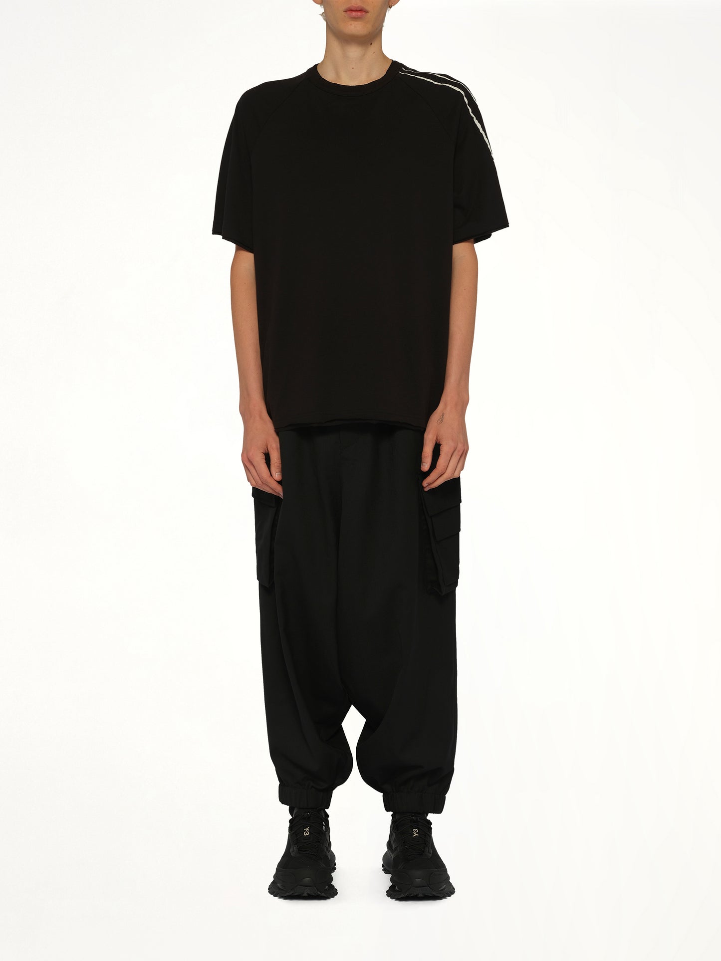 Reconstructed 3S T-Shirt in Black