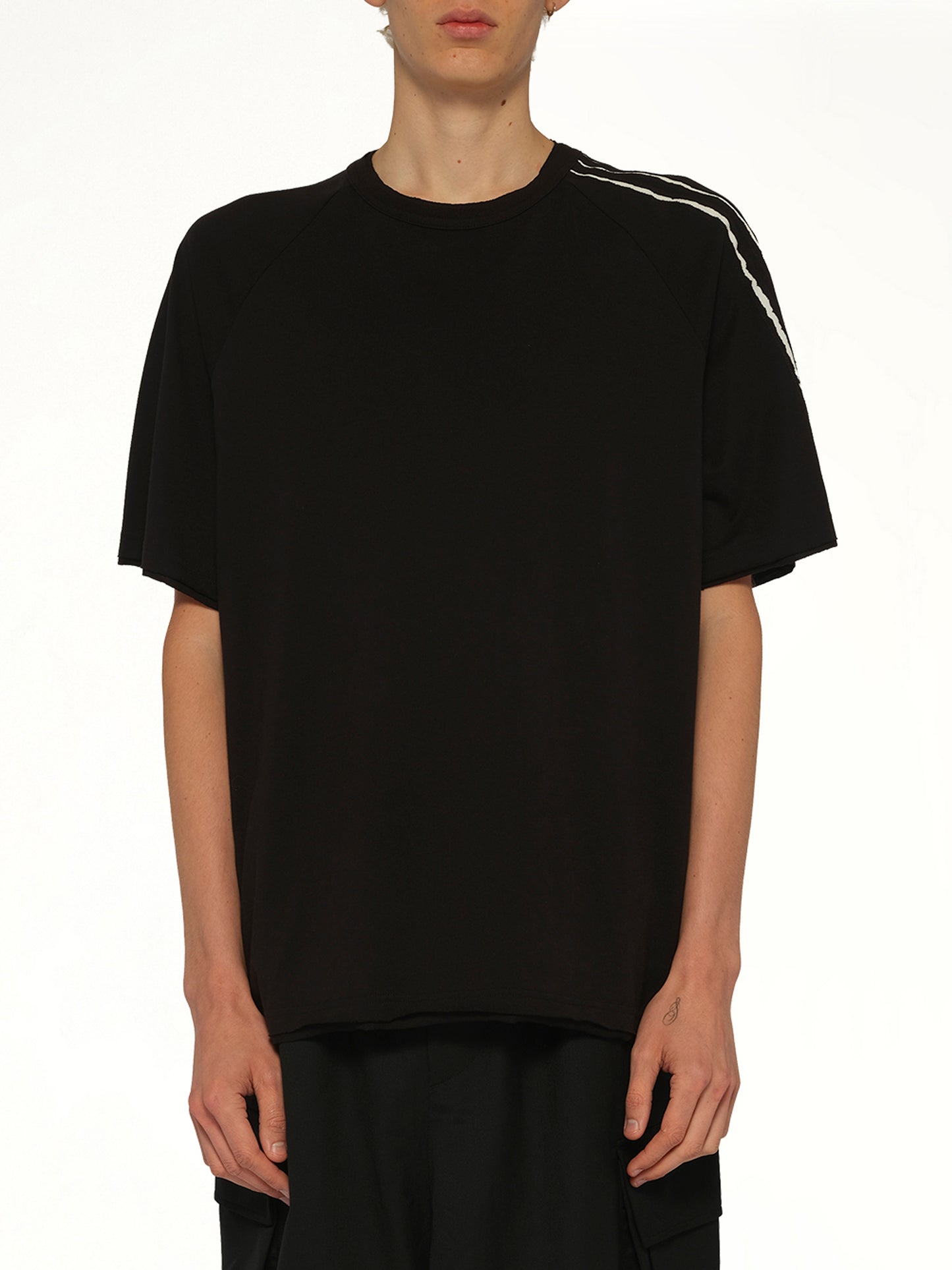 Reconstructed 3S T-Shirt in Black