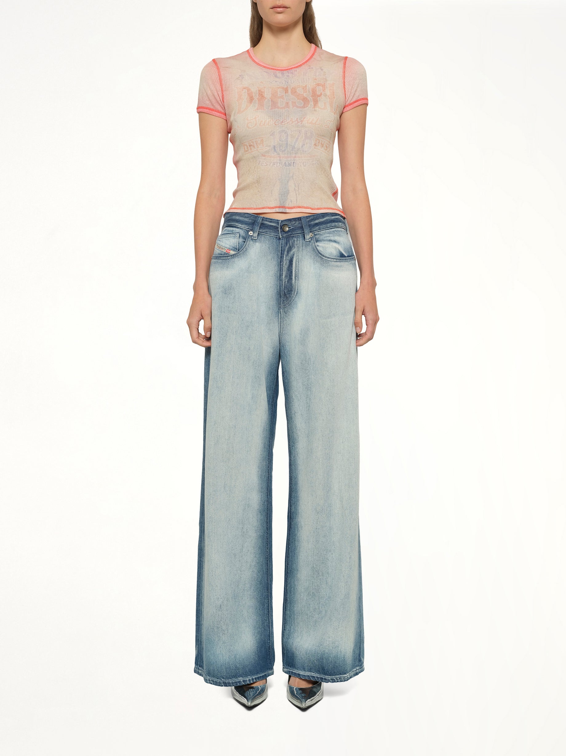 DIESEL , 1996 D-SIRE-FSI1 Jeans in Blue Model View from MARAIS