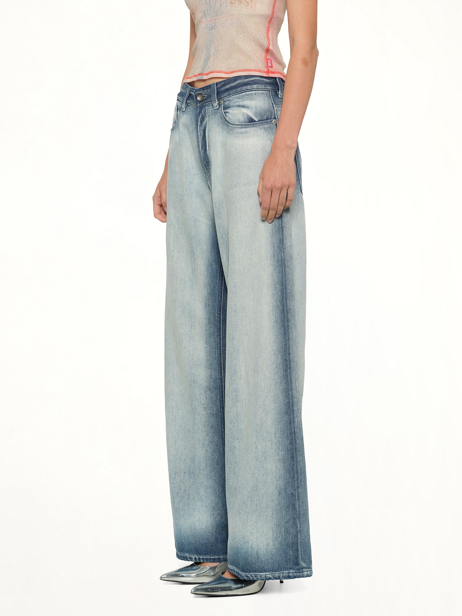 DIESEL , 1996 D-SIRE-FSI1 Jeans in Blue Side View from MARAIS