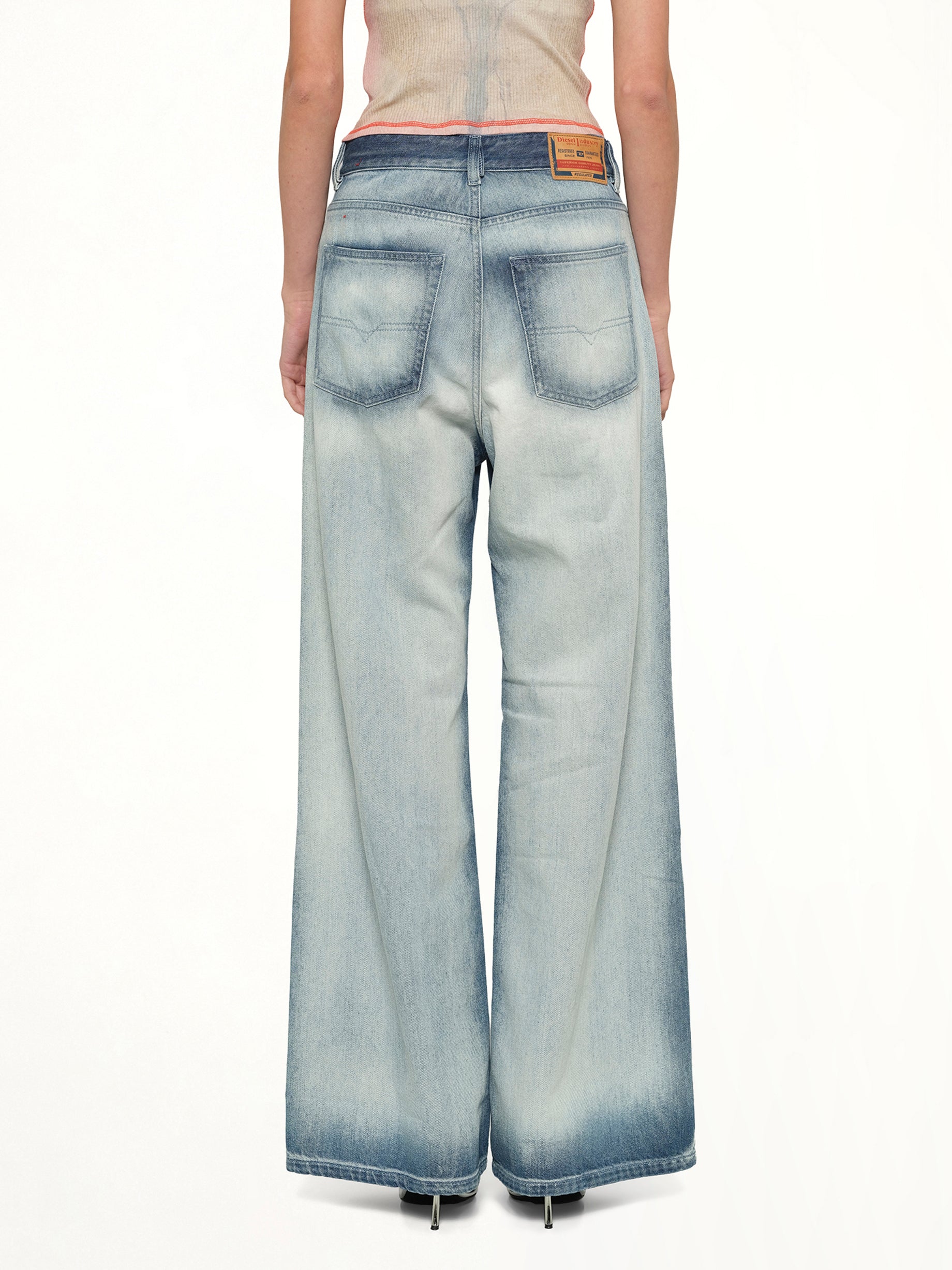 DIESEL , 1996 D-SIRE-FSI1 Jeans in Blue Back View from MARAIS