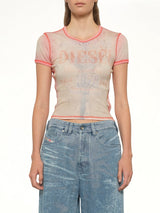 T-IANA T-Shirt in White/Red
