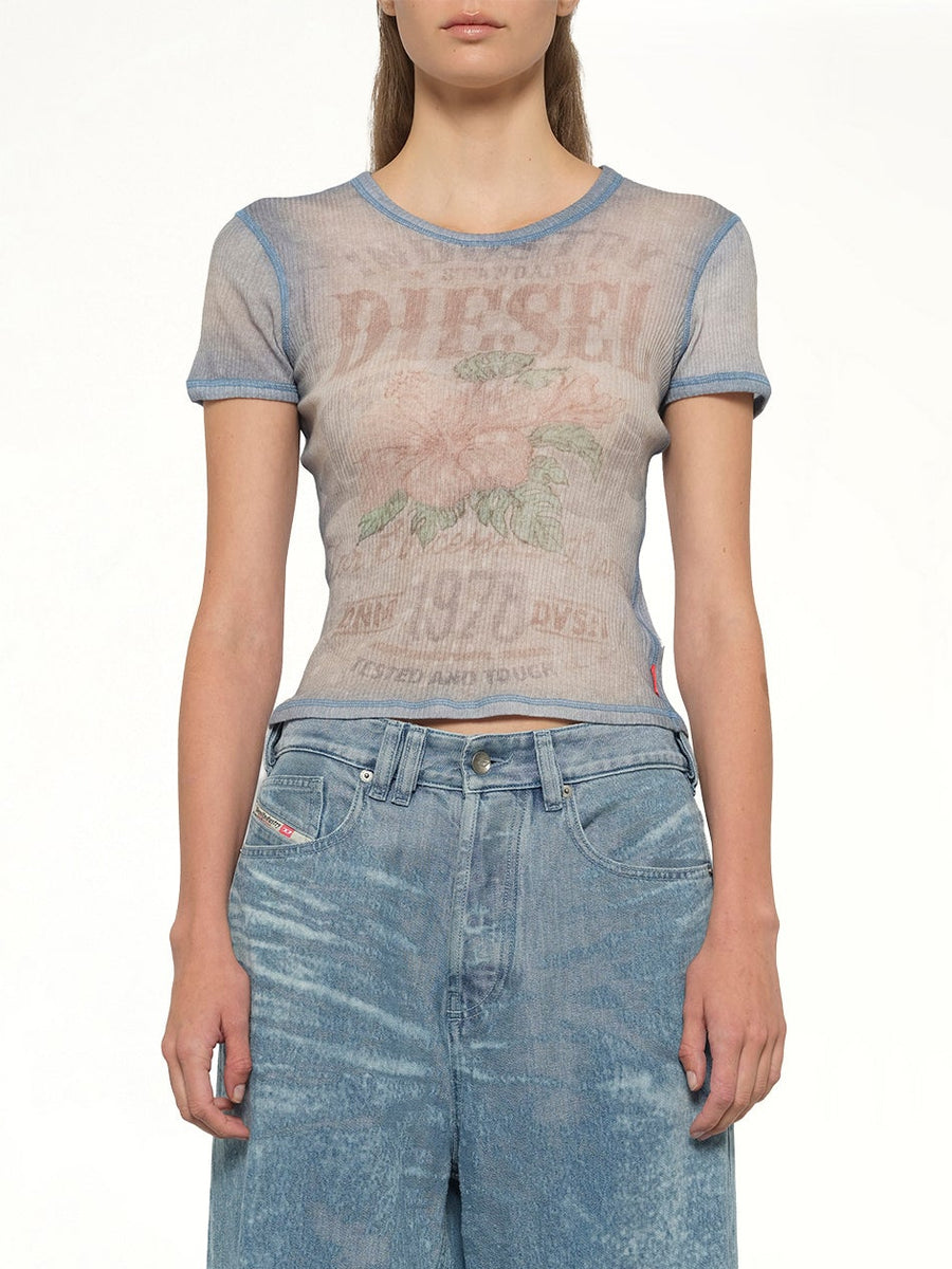 T-IANA T-Shirt in White/Blue