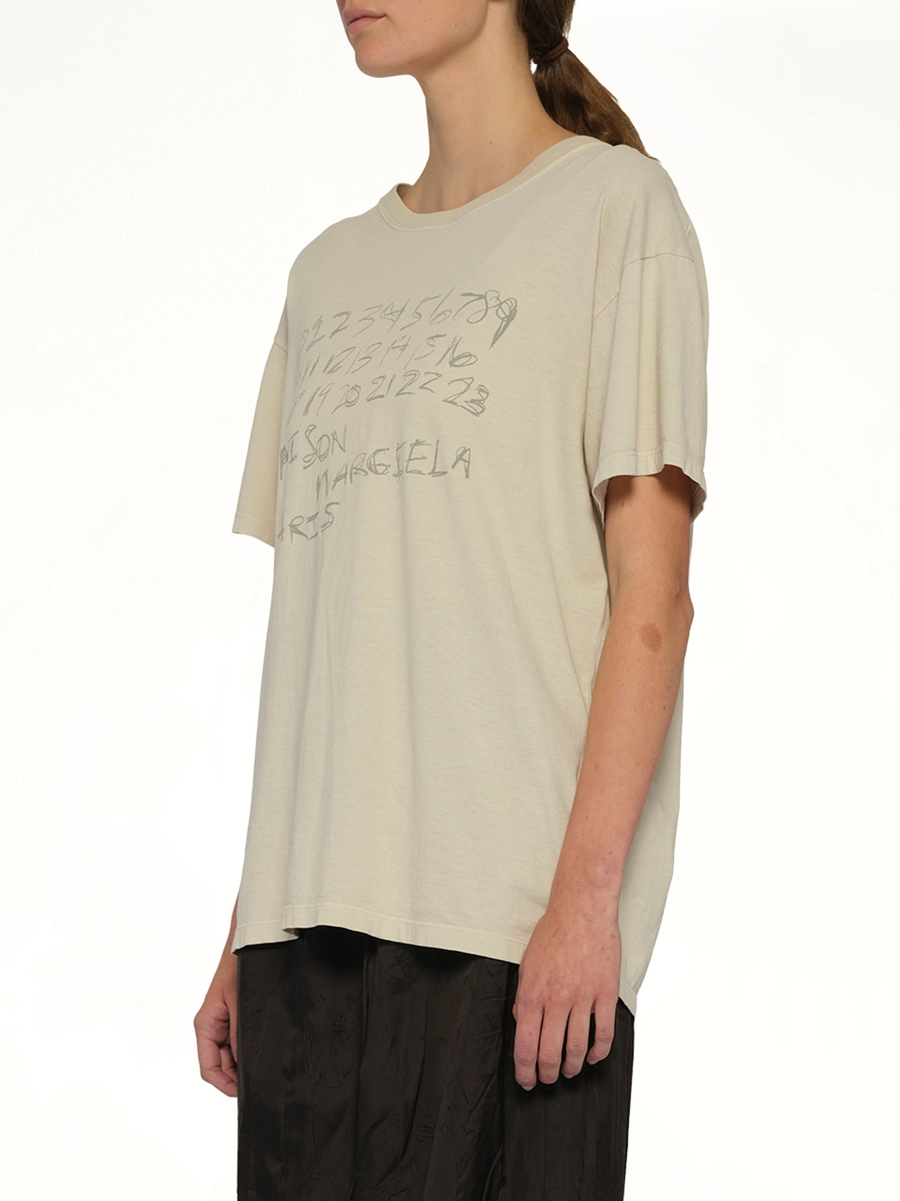 MAISON MARGIELA Ring Spun T-Shirt in Juta Detail Shot from MARAIS