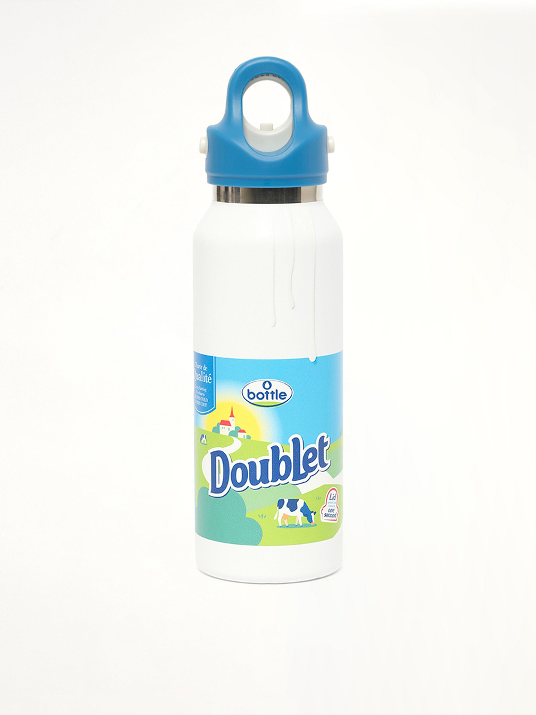 Fridge Style Water Bottle/Small in Milk