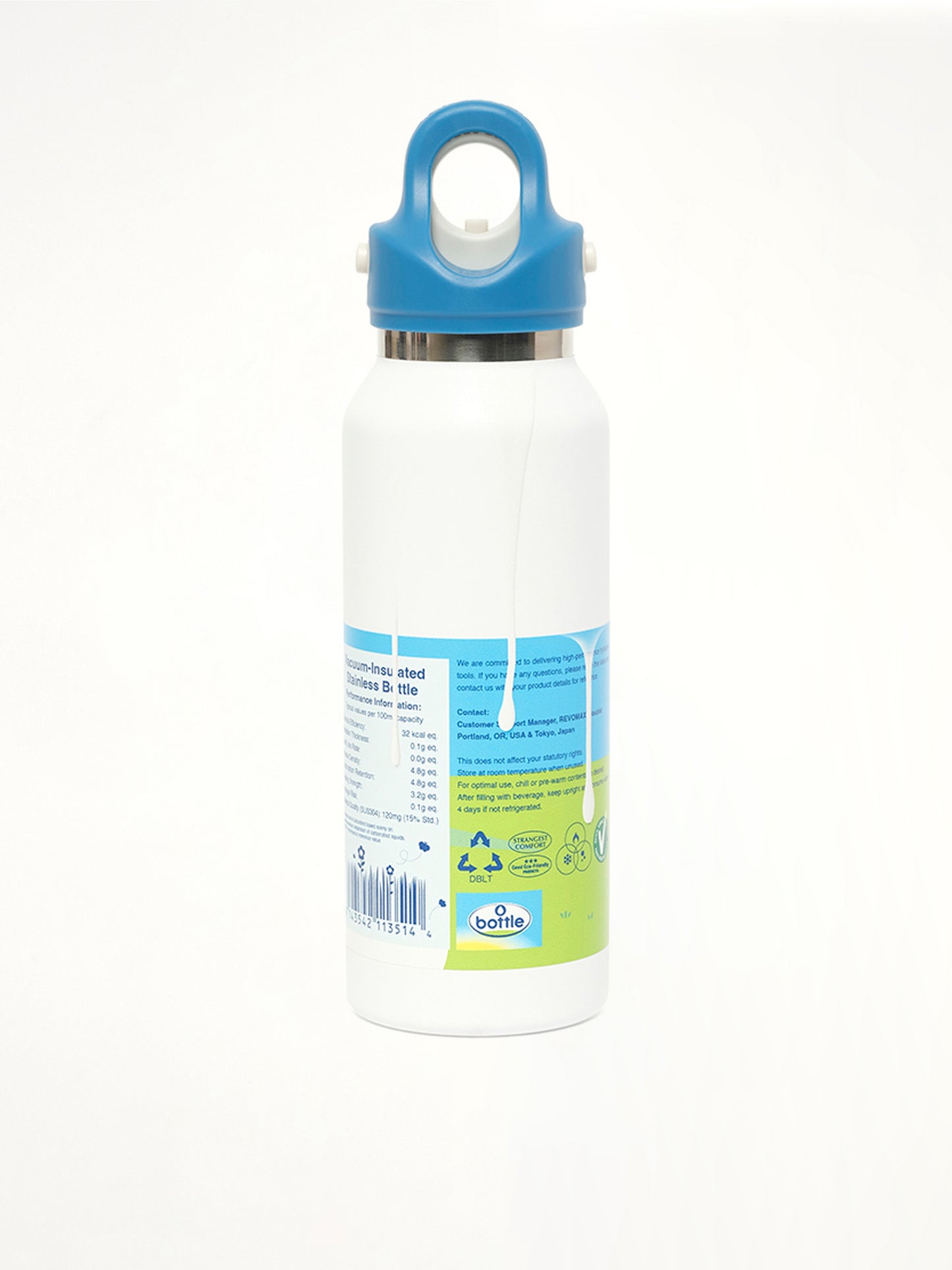 Fridge Style Water Bottle/Small in Milk