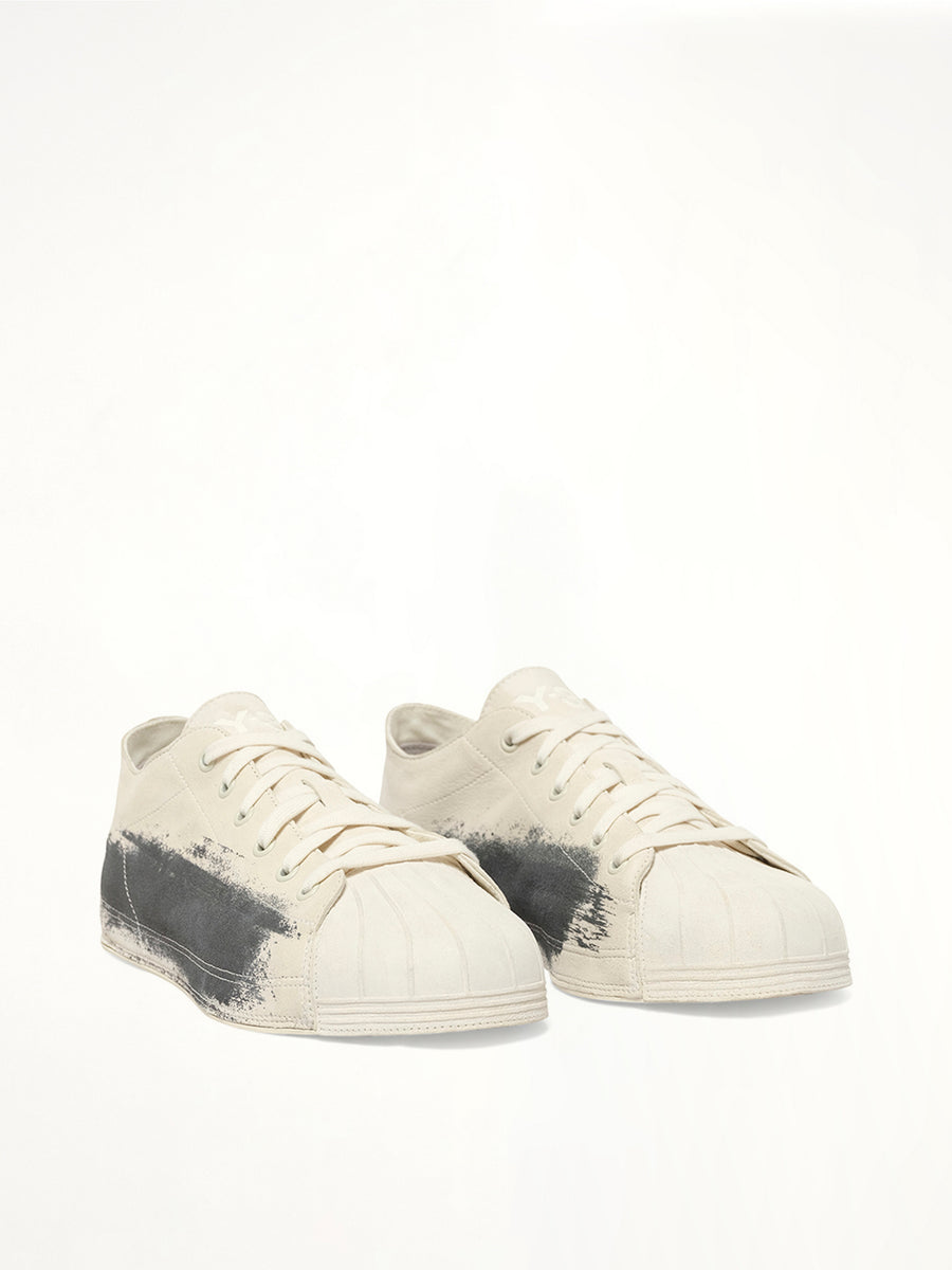 Y-3 Nizzastar Low in Off White Front View | Y-3