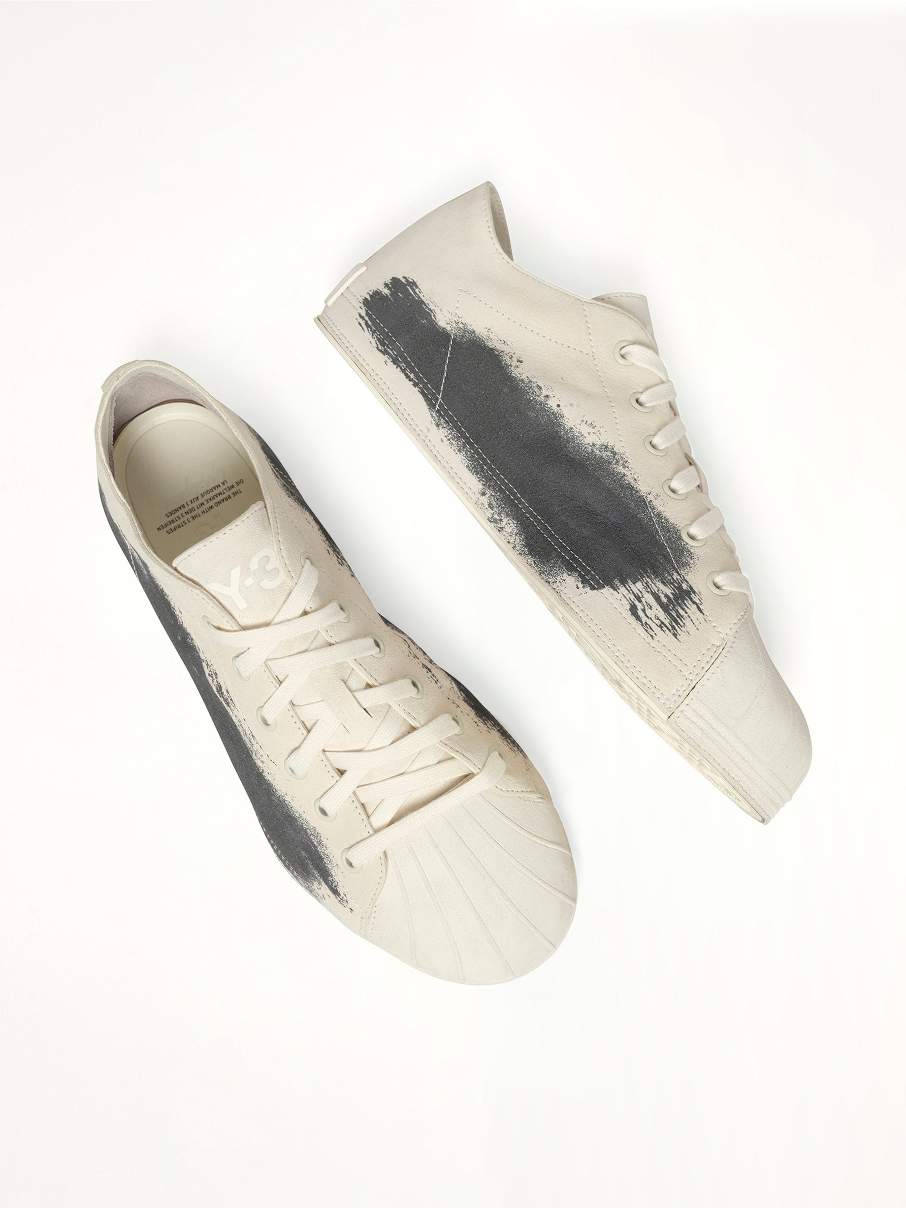 Y-3 Nizzastar Low in Off White Back View | Y-3