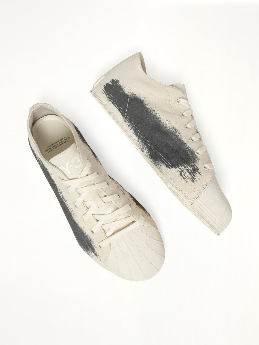 Y-3 Nizzastar Low in Off White Back View | Y-3