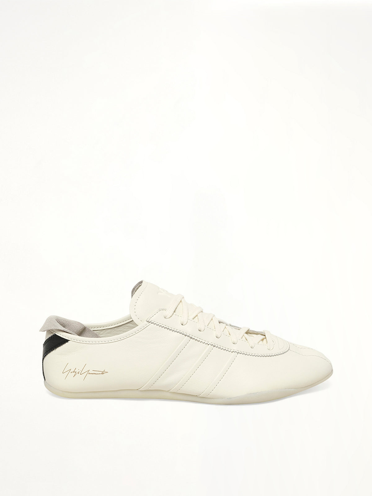 Y-3 Tokyo Sneaker in Off White/Black Side View | Y-3
