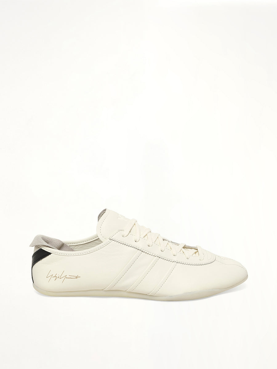 Y-3 Tokyo Sneaker in Off White/Black Side View | Y-3