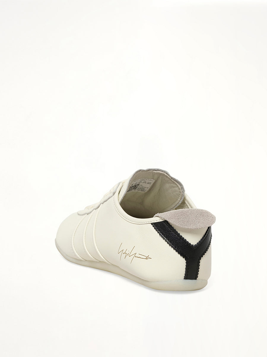 Y-3 Tokyo Sneaker in Off White/Black Back View | Y-3