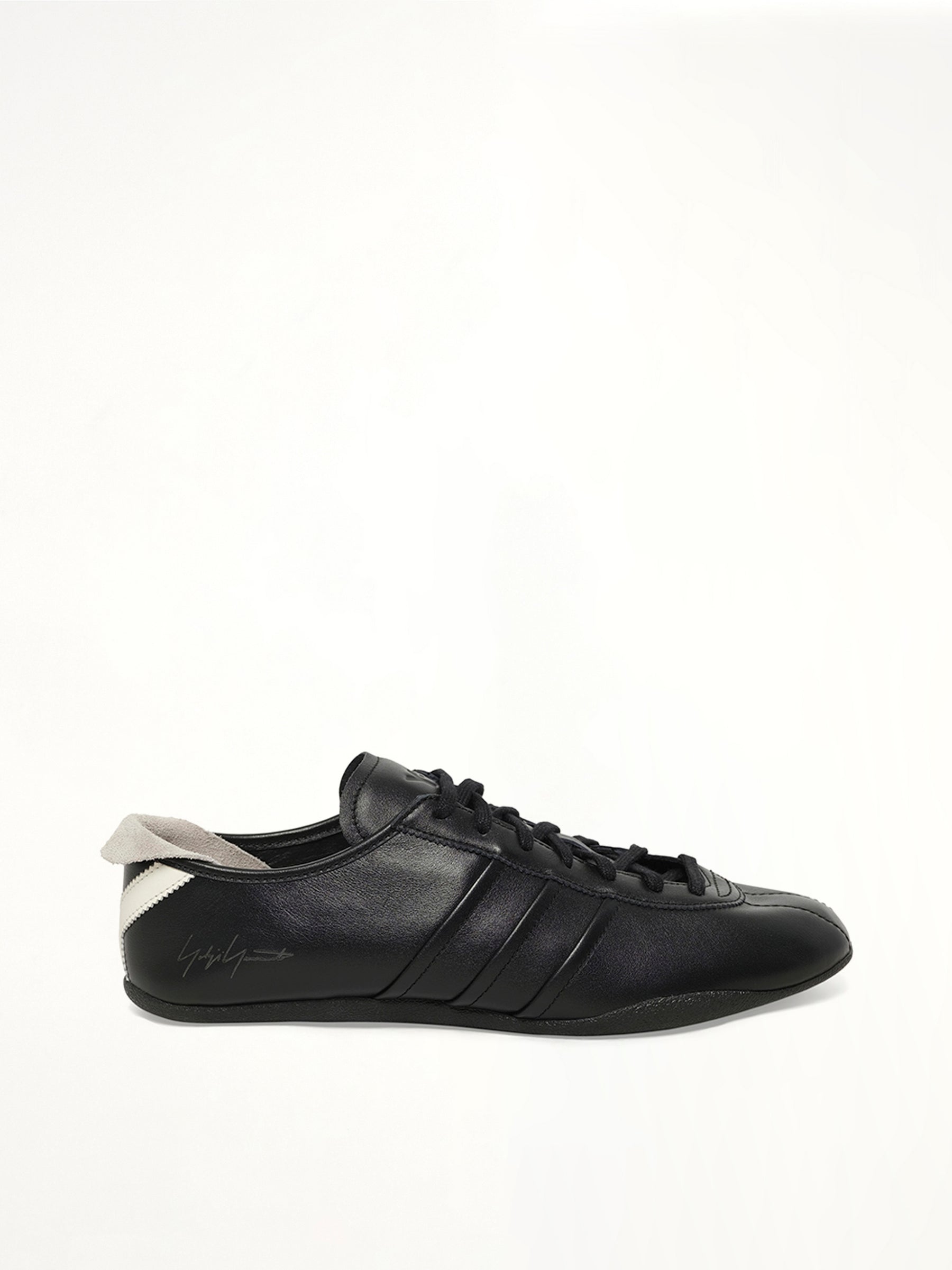 Y-3 Tokyo Sneaker in Black/Off White Side View | Y-3