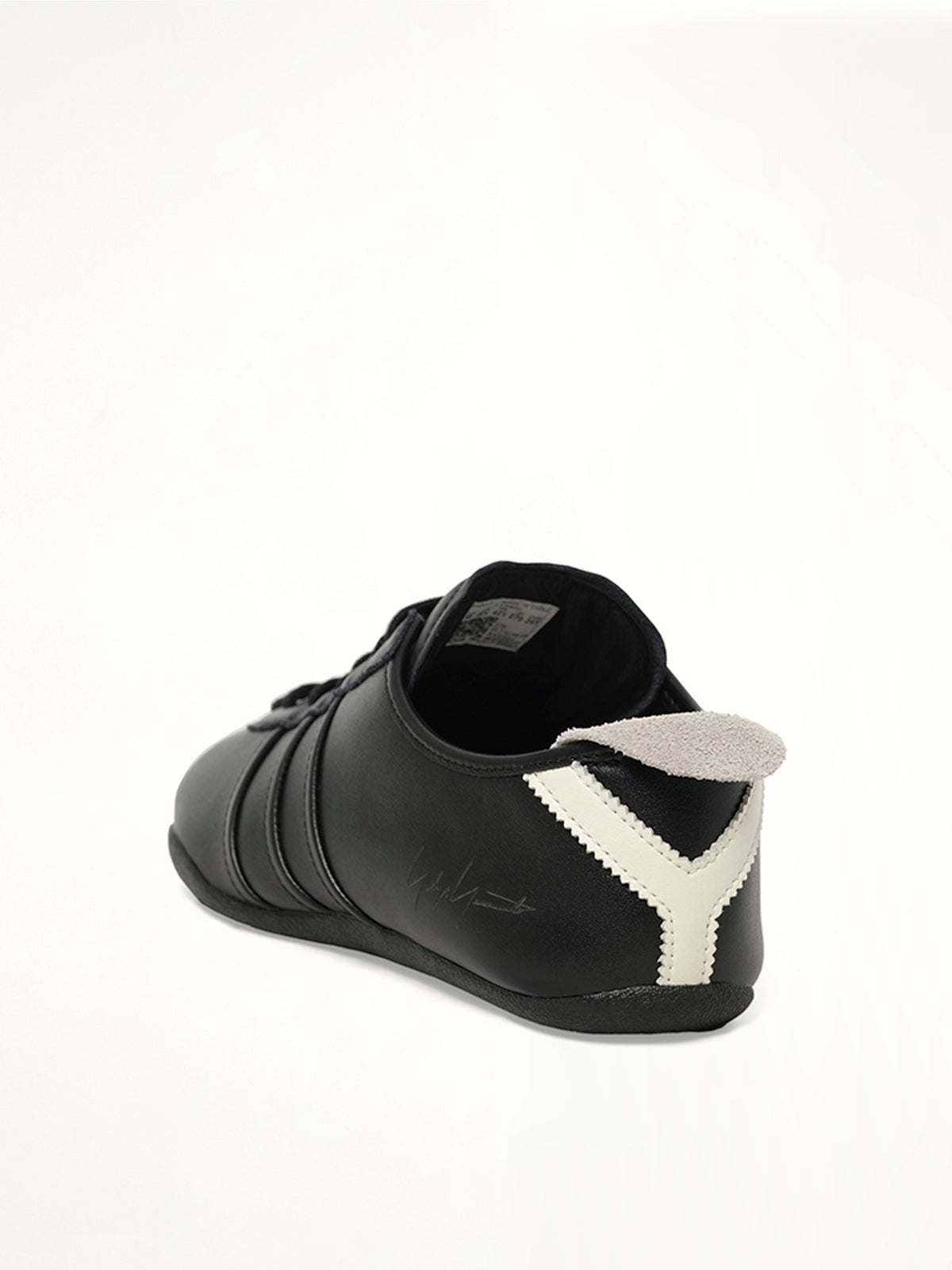 Y-3 Tokyo Sneaker in Black/Off White Back View | Y-3