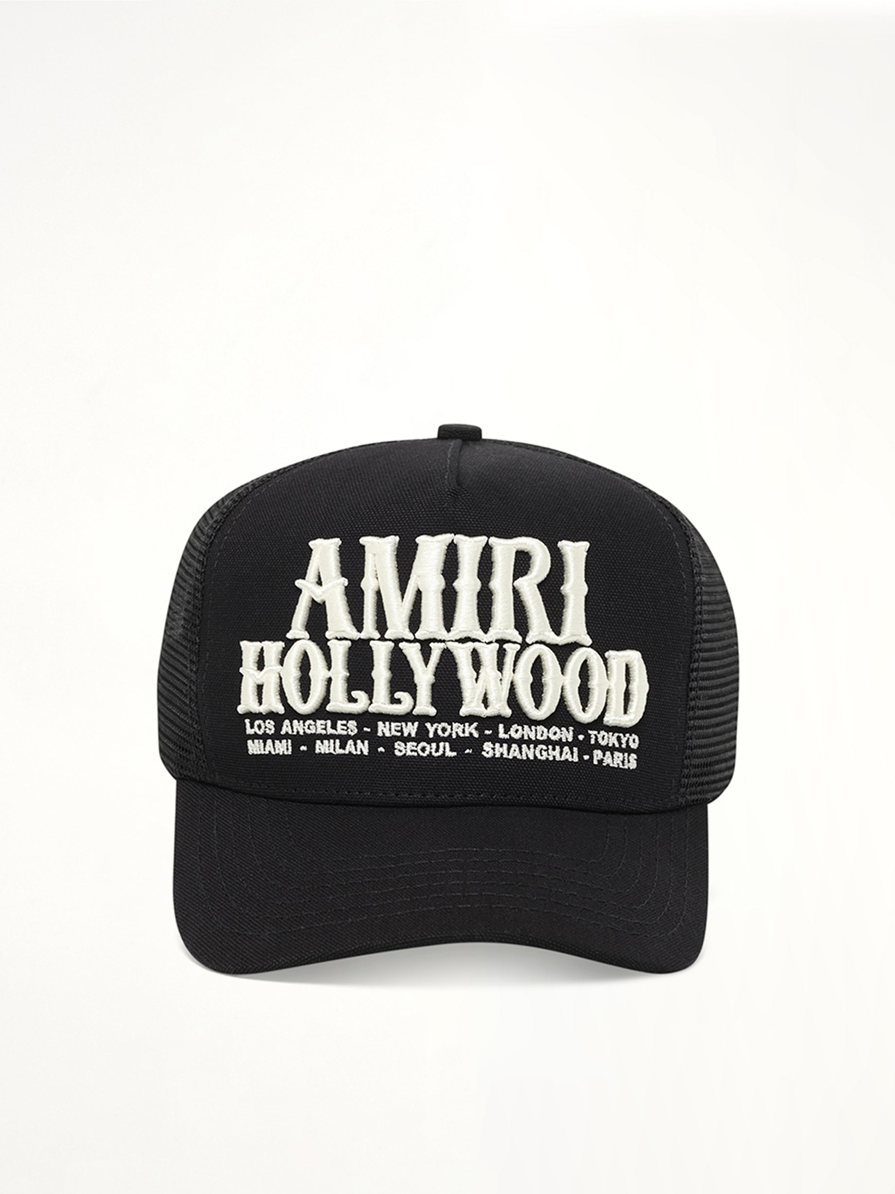 Amiri Hollywood Trucker Hat in Black