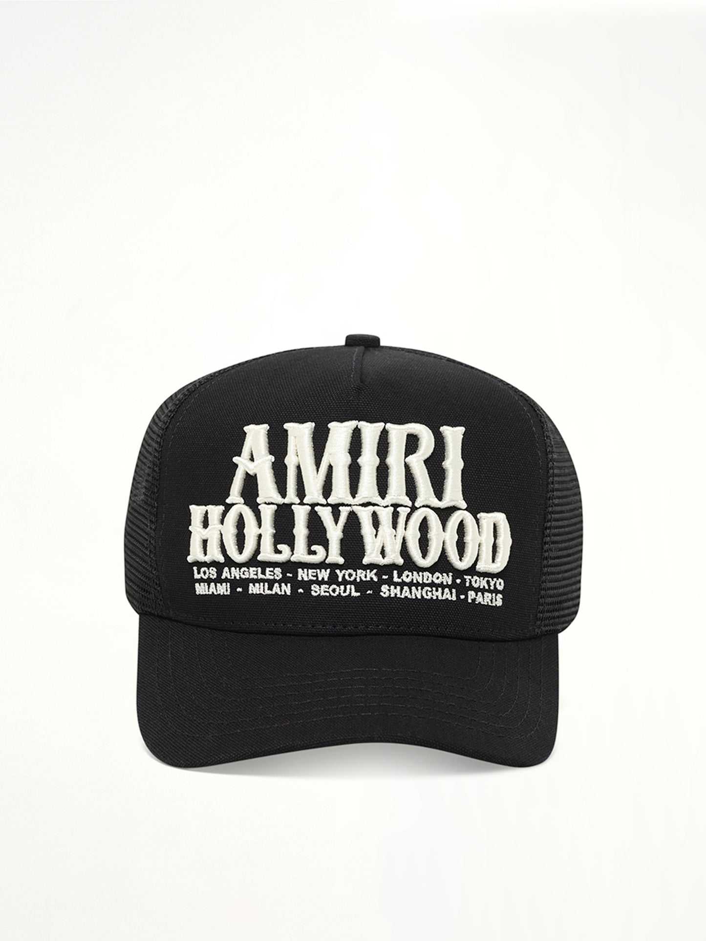 Amiri Hollywood Trucker Hat in Black