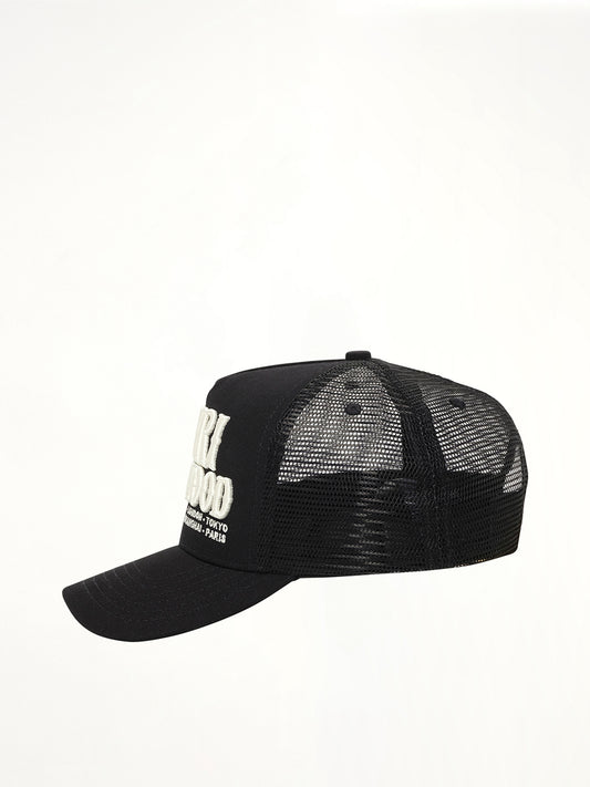 Amiri Hollywood Trucker Hat in Black
