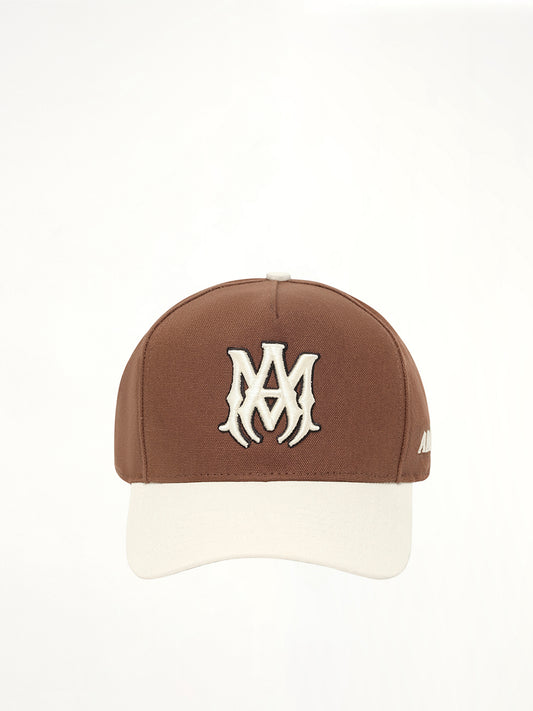 MA Outline Two Tone Hat in Dark Brown