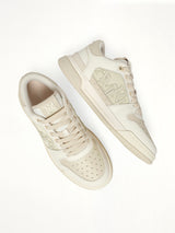 Classic Low Sneaker in White/Alabaster Top View | AMIRI